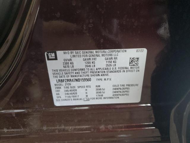 LRBFZRR47ND159560 Buick Envision Avenir