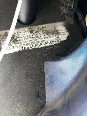 2005 YAMAHA YZF600 JYA5AHE085A048157