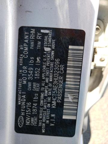 KMHCT5AE3HU323096 Hyundai ACCENT SE