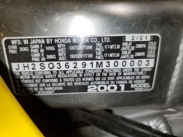 2001 HONDA VTR1000 F JH2S036291M300003