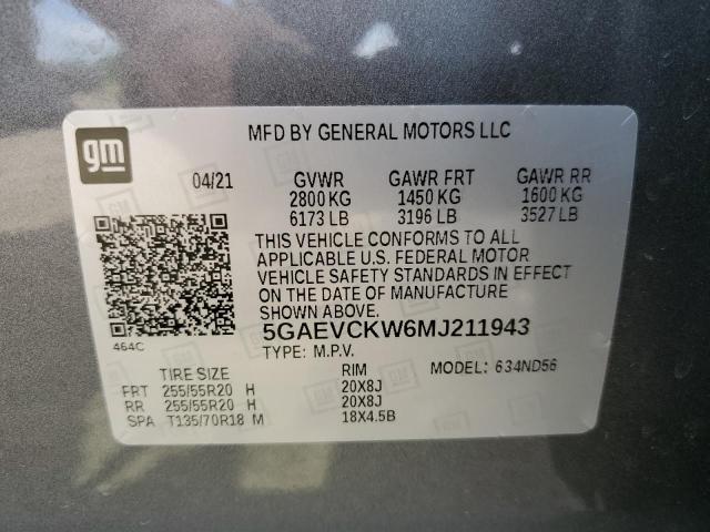 2021 BUICK ENCLAVE AV - 5GAEVCKW6MJ211943