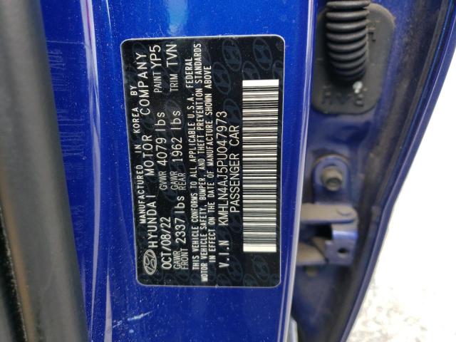 KMHLN4AJ5PU047973 Hyundai Elantra LI 12