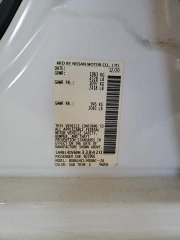 1N4BL4DV6MN338420 Nissan ALTIMA SV