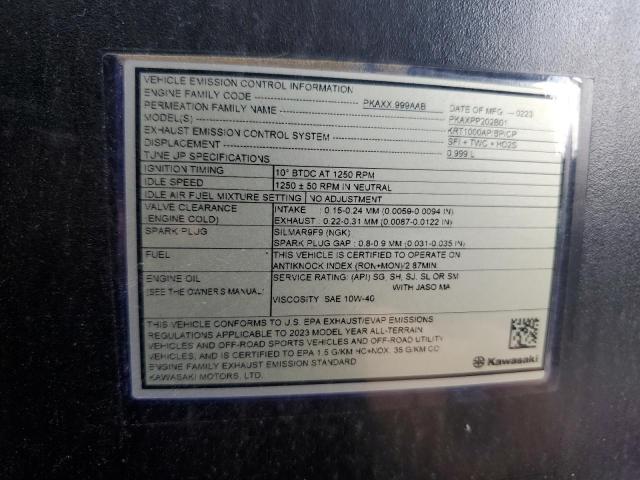 2023 ATV SIDEBYSIDE - JKARTCB19PB501483