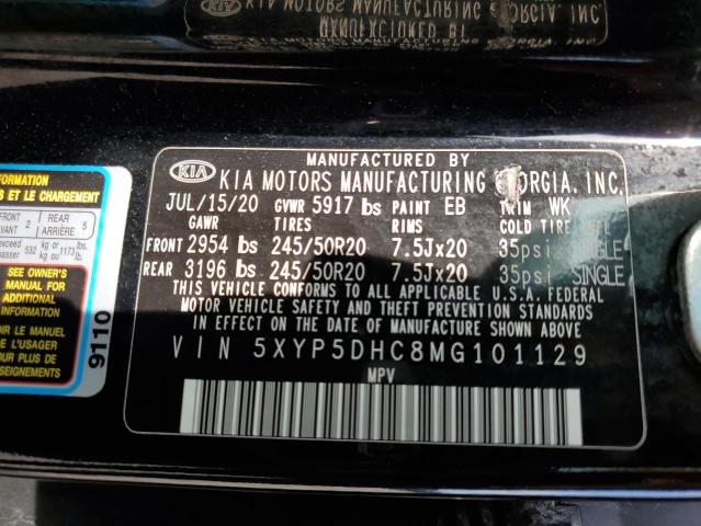 5XYP5DHC8MG101129 KIA Telluride Sx