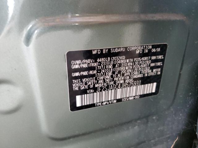 JF2SJAGC4JH575931 Subaru Forester 2.5i Premium