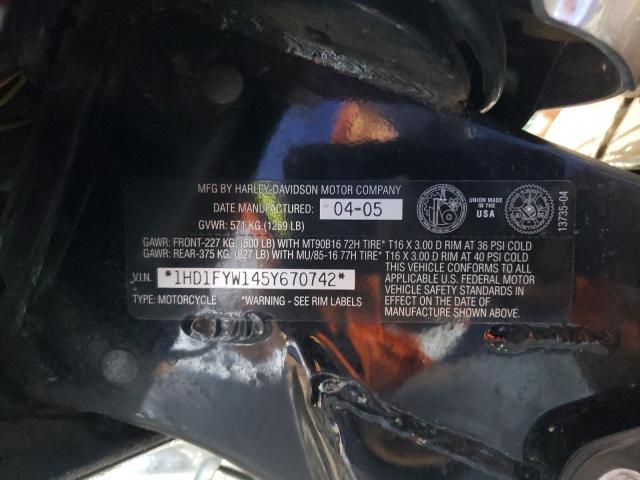 2005 HARLEY-DAVIDSON FLHRSI 1HD1FYW145Y670742