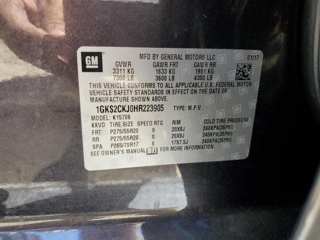1GKS2CKJ0HR223905 GMC YUKON DENALI