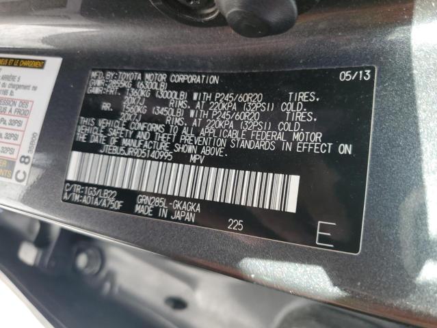 2013 TOYOTA 4RUNNER SR - JTEBU5JR9D5140995