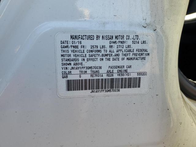 2016 INFINITI Q70L 5.6 JN1AY1PP3GM570036