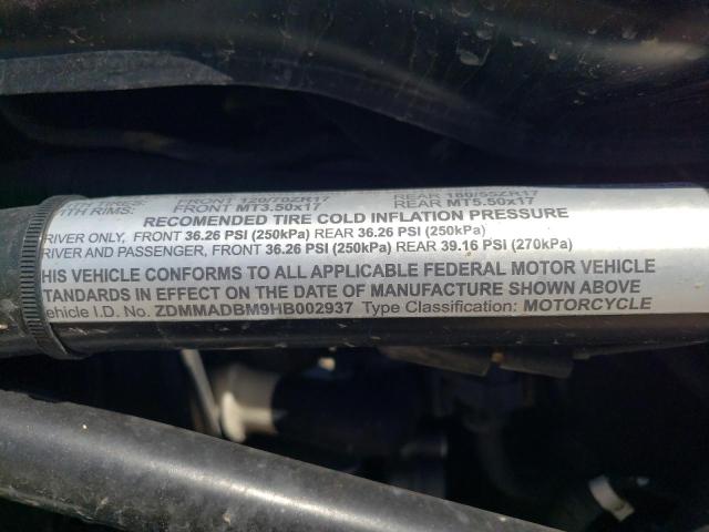 2017 DUCATI MONSTER 79 ZDMMADBM9HB002937