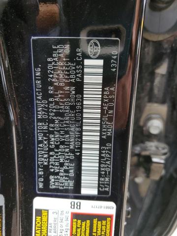 2020 TOYOTA AVALON LIM - 4T1D21FB1LU019630