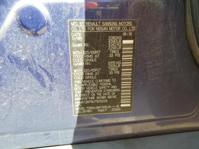 KNMAT2MT8LP505226 Nissan ROGUE S