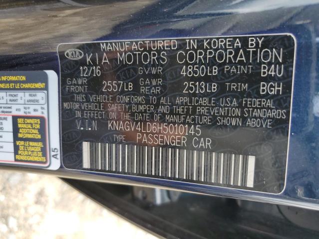 2017 KIA OPTIMA PLU KNAGV4LD6H5010145