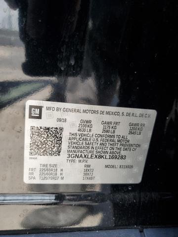 3GNAXLEX8KL169283 Chevrolet Equinox LT 12