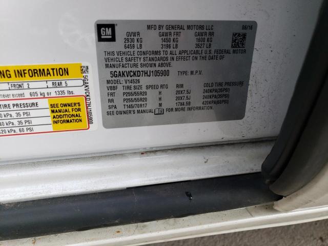 5GAKVCKD7HJ105900 Buick Enclave