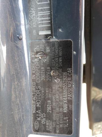 KNAFX4A88G5528316 KIA FORTE EX