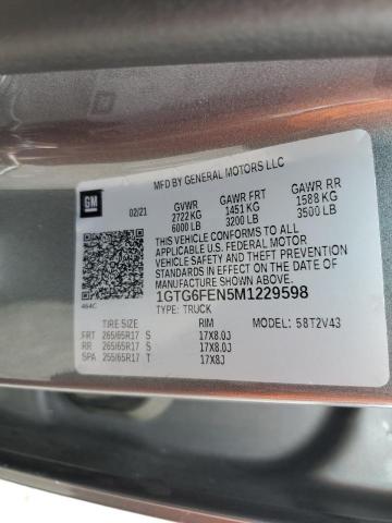 2021 GMC CANYON AT4 1GTG6FEN5M1229598