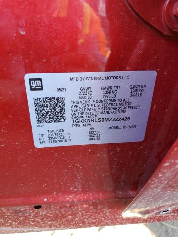 1GKKNRLS9MZ222425 GMC ACADIA SLE