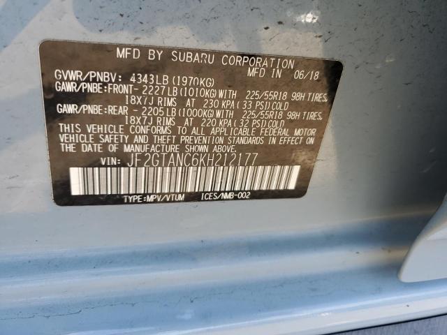 JF2GTANC6KH212177 Subaru Crosstrek Limited