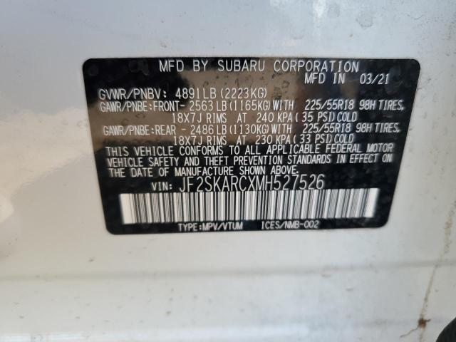 JF2SKARCXMH527526 Subaru Forester Sport