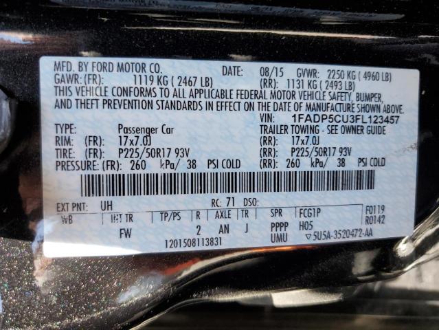 1FADP5CU3FL123457 Ford C-max Premium Sel