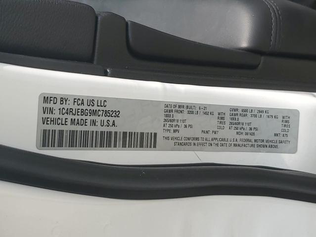 1C4RJEBG9MC785232 Jeep Grand Cherokee Limited