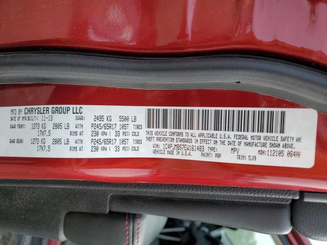 1C4PJMBS7EW161483 Jeep Cherokee Trailhawk
