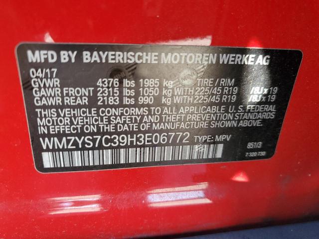 WMZYS7C39H3E06772 Mini COOPER COUNTRYMAN