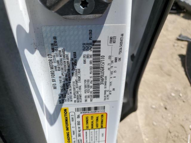3FA6P0LU5GR157110 Ford Fusion Se Hybrid