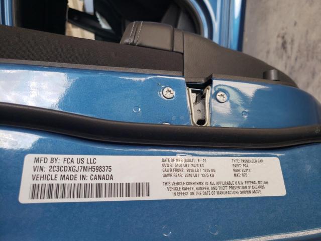 2C3CDXGJ7MH598375 Dodge Charger Scat Pack