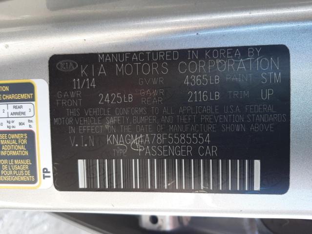 KNAGM4A78F5585554 KIA Optima Lx