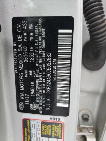 3KPA24AB0JE082682 KIA RIO LX