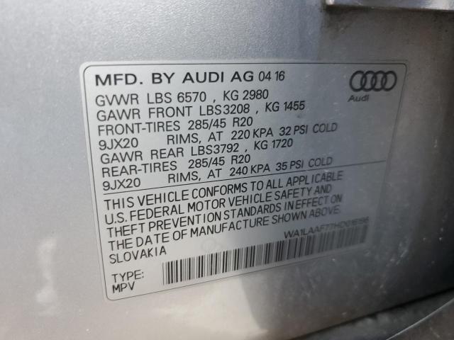 WA1LAAF77HD016196 2017 AUDI Q7, photo no. 12