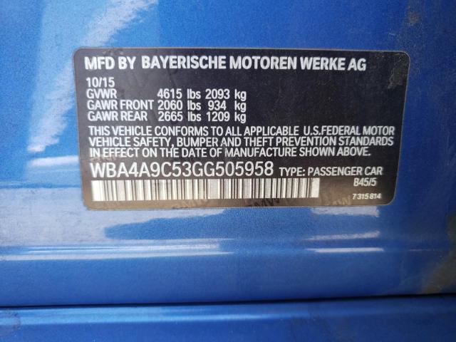 WBA4A9C53GG505958 BMW 428 I Gran Coupe Sulev