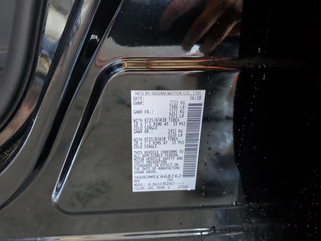 5N1DR2MM9JC668262 Nissan Pathfinder S