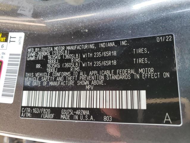 5TDBZRBH3NS566910 | 2022 TOYOTA HIGHLANDER