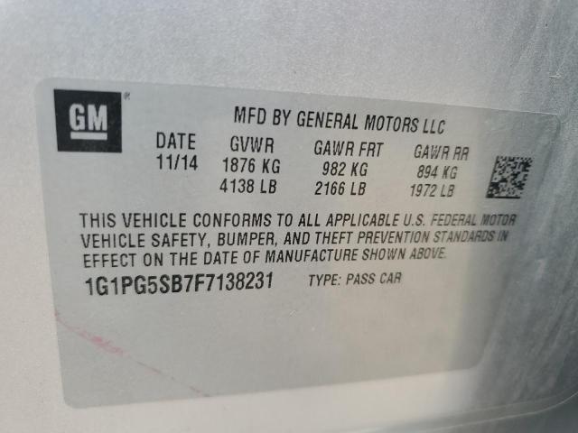 2015 CHEVROLET CRUZE LTZ - 1G1PG5SB7F7138231