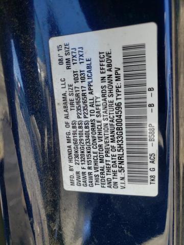 2016 HONDA ODYSSEY SE - 5FNRL5H33GB004596