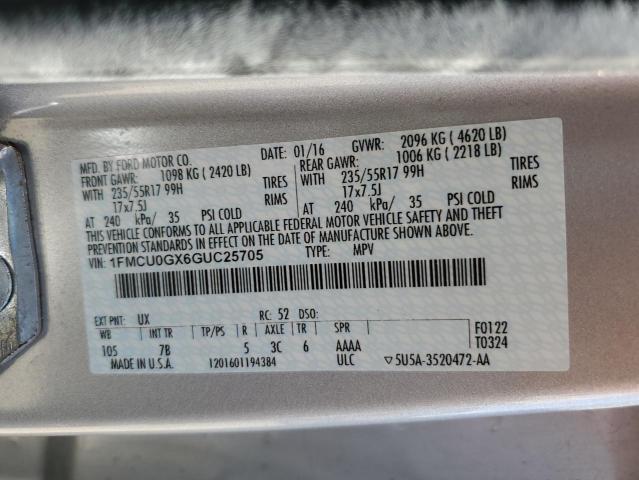 1FMCU0GX6GUC25705 Ford ESCAPE SE