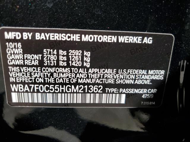 2017 BMW 750 I - WBA7F0C55HGM21362