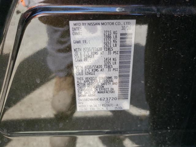 5N1DR2MN4HC623720 Nissan Pathfinder S