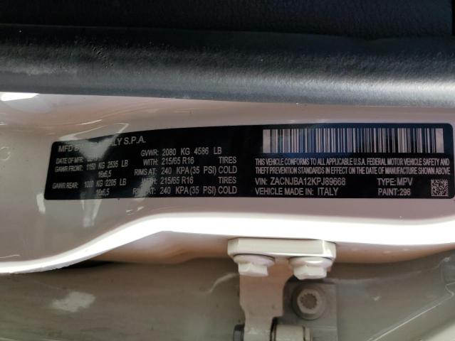 ZACNJBA12KPJ89668 Jeep Renegade Sport