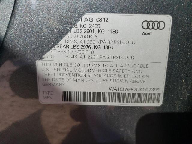 VIN WA1CFAFP2DA007399 2013 Audi Q5, Premium no.13