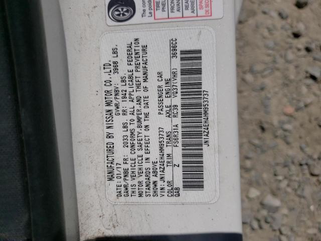 JN1AZ4EH4HM953737 Nissan 370Z BASE