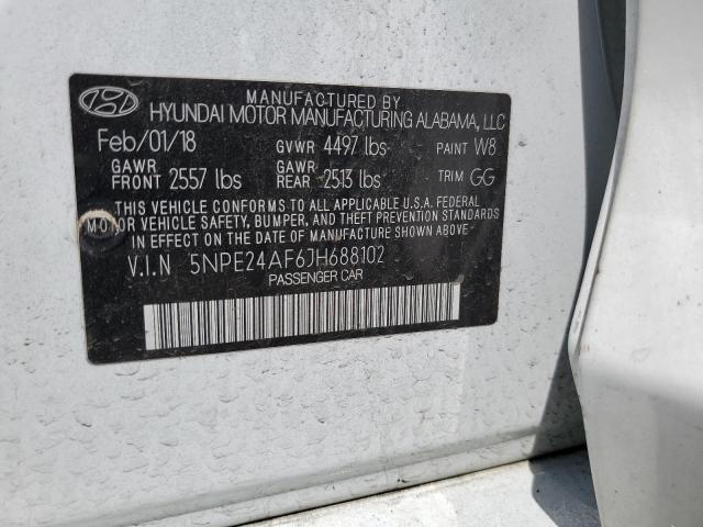 5NPE24AF6JH688102 | 2018 HYUNDAI SONATA SE