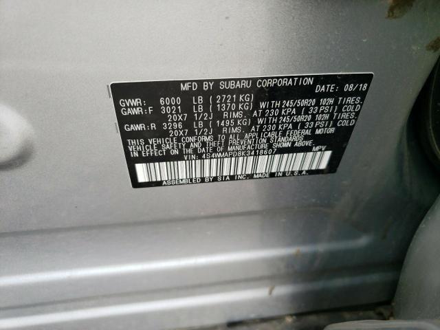 4S4WMAPD8K3418607 Subaru Ascent Limited