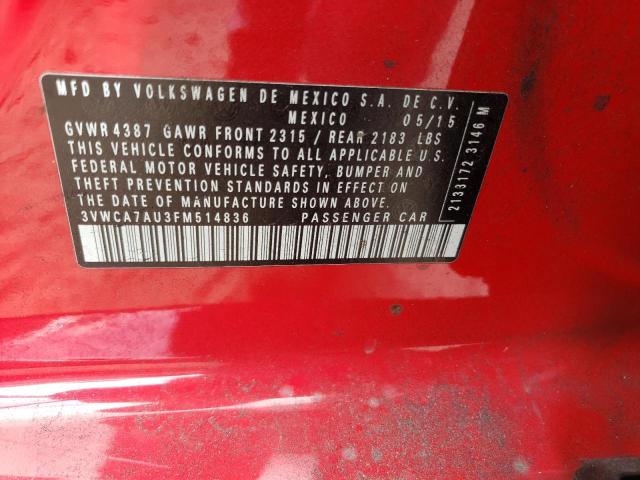2015 VOLKSWAGEN GOLF SPORT - 3VWCA7AU3FM514836