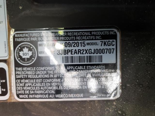 2016 CAN-AM MAVERICK M - 3JBPEAR2XGJ000707