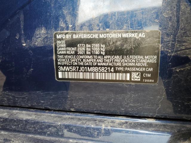 2021 BMW 330XI - 3MW5R7J01M8B58214